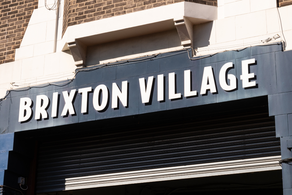brixton village sign in brixton, london