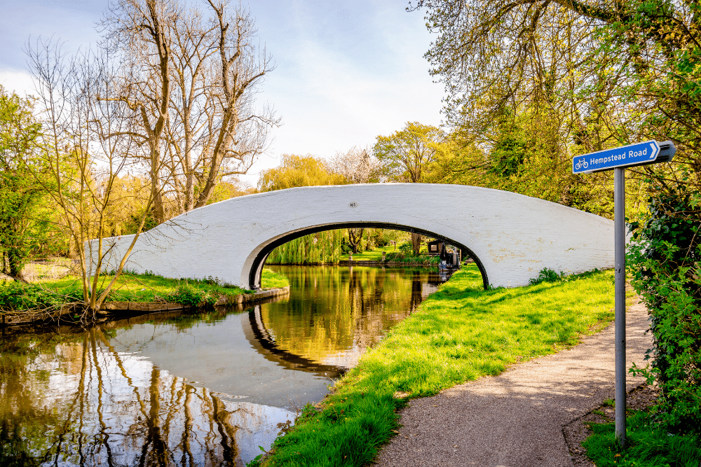 lady capels bridge in a park in watford