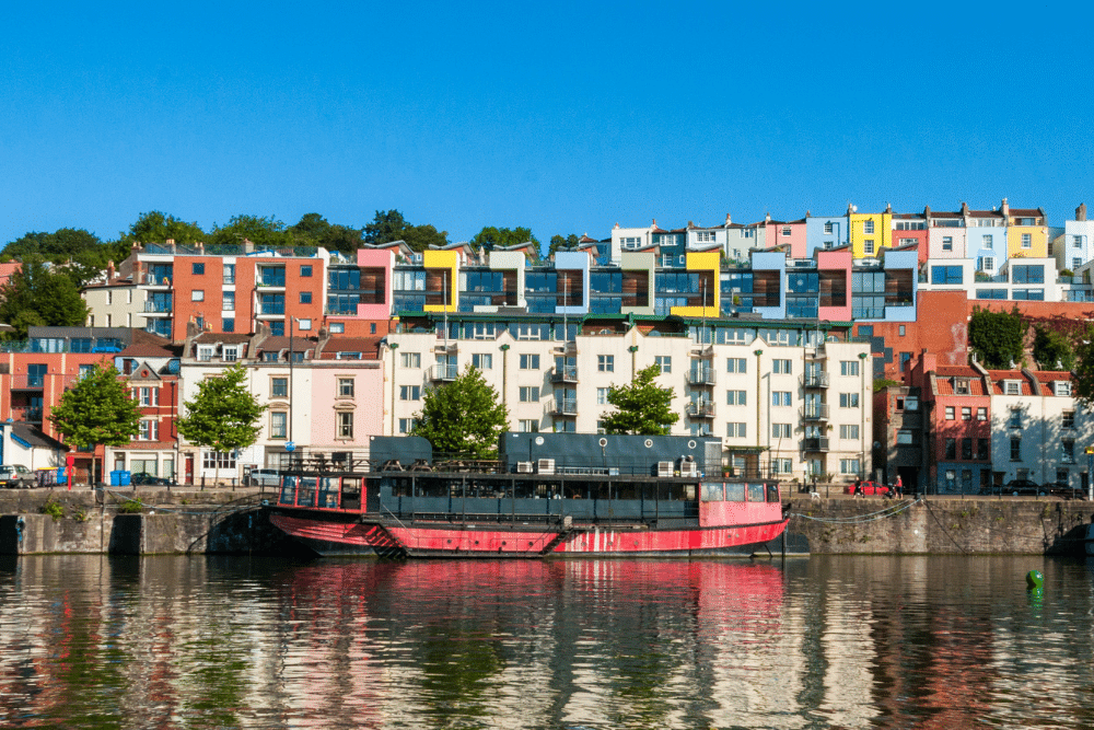 bristol harbourside and clifton houses