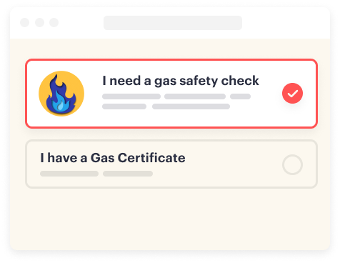 Receive confirmation of your Gas Safety appointment