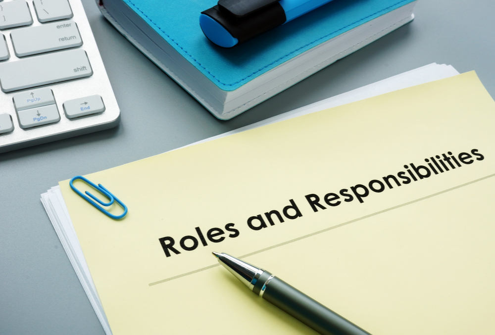 Roles And Responsibilities documents in the a rental property.