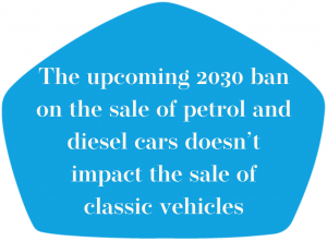 the upcoming 2030 ban on the sale of petrol and diesel cars