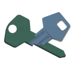 Broken keys in lock